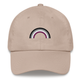Embroidered Asexual Rainbow Hat: Pride Flag LGBTQ+ Design