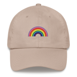 Embroidered Gilbert Baker Pride Rainbow Hat: Pride Flag LGBTQ+ Design