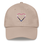 Genderfluid Heart Hat: Embroidered Pride Cap
