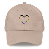 Philly Pride Heart Hat: Embroidered Pride Cap