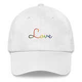 Philly Pride Love Script Hat: Elegantly Embroidered Pride Cap