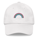 Embroidered Polysexual Rainbow Hat: Pride Flag LGBTQ+ Design