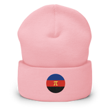 Polyamory Flag Embroidered Circle Beanie: Celebratory LGBTQ+ Pride Design
