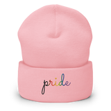 Philly Pride Beanie: Cursive 'Pride' in Gradient Colors
