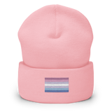 Bigender Pride Flag Embroidered Beanie