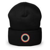 Embroidered Beanie: Pansexual Pride Ring Emblem Design