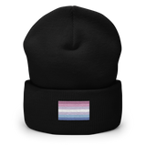Bigender Pride Flag Embroidered Beanie