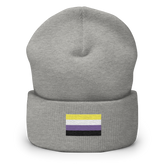 Nonbinary Pride Flag Embroidered Beanie