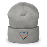 Polyamory Heart Beanie: Embroidered Pride Hat