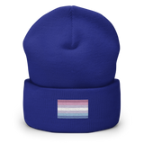 Bigender Pride Flag Embroidered Beanie