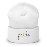 Philly Pride Beanie: Cursive 'Pride' in Gradient Colors