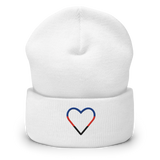 Polyamory Heart Beanie: Embroidered Pride Hat