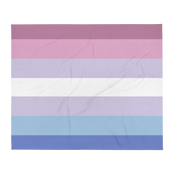 Bigender Pride Throw Blanket: Cozy LGBTQ+ Decorative Print