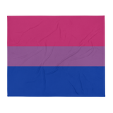 Bisexual Pride Throw Blanket: Cozy LGBTQ+ Decorative Print