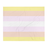 Pangender Pride Throw Blanket: Cozy LGBTQ+ Decorative Print