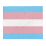 Transgender Pride Throw Blanket: Cozy LGBTQ+ Decorative Print