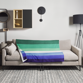 Gay Pride Throw Blanket: Cozy LGBTQ+ Decorative Print