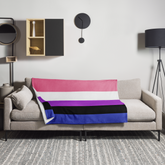 Genderfluid Pride Throw Blanket: Cozy LGBTQ+ Decorative Print