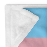 Transgender Pride Throw Blanket: Cozy LGBTQ+ Decorative Print