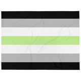 Agender Pride Throw Blanket: Cozy LGBTQ+ Decorative Print