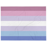 Bigender Pride Throw Blanket: Cozy LGBTQ+ Decorative Print