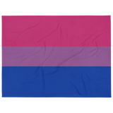 Bisexual Pride Throw Blanket: Cozy LGBTQ+ Decorative Print