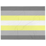 Demigender Pride Throw Blanket: Cozy LGBTQ+ Decorative Print