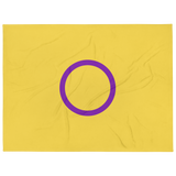 Intersex Pride Throw Blanket: Cozy LGBTQ+ Decorative Print