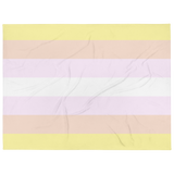 Pangender Pride Throw Blanket: Cozy LGBTQ+ Decorative Print