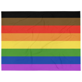 Philly Pride Throw Blanket: Cozy LGBTQ+ Decorative Print