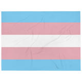 Transgender Pride Throw Blanket: Cozy LGBTQ+ Decorative Print