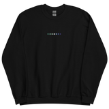 Embroidered Gay Pride Sweatshirt: Pride Flag Horizontal Circle Design