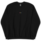Embroidered Pansexual Sweatshirt: Pride Flag Horizontal Circle Design