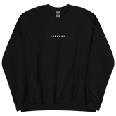 Embroidered Demigender Sweatshirt: Pride Flag Horizontal Circle Design