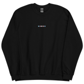 Embroidered Transgender Sweatshirt: Pride Flag Horizontal Square Design