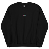 Embroidered Polysexual Sweatshirt: Pride Flag Horizontal Square Design