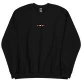 Embroidered Lesbian Sweatshirt: Pride Flag Horizontal Square Design