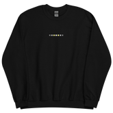 Embroidered Demigender Sweatshirt: Pride Flag Horizontal Square Design