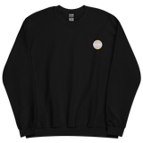 Pangender Flag Embroidered Circle Sweatshirt: Celebratory LGBTQ+ Pride Design