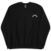Embroidered Genderqueer Rainbow Sweater: Pride Flag LGBTQ+ Design