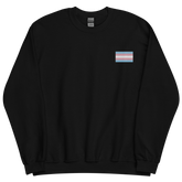 Transgender Pride Flag Embroidered Sweatshirt