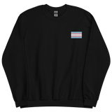 Transgender Pride Flag Embroidered Sweatshirt
