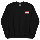 Lesbian Pride Flag Embroidered Sweatshirt