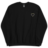 Pangender Heart Sweatshirt: Embroidered Pride Sweater