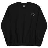 Demigender Heart Sweatshirt: Embroidered Pride Sweater
