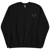 Lesbian Heart Sweatshirt: Embroidered Pride Sweater