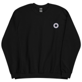 Embroidered Sweatshirt: Transgender Pride Ring Emblem Design