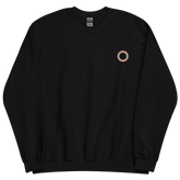 Embroidered Sweatshirt: Pansexual Pride Ring Emblem Design