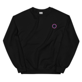 Embroidered Sweatshirt: Bisexual Pride Ring Emblem Design