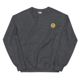 Intersex Flag Embroidered Circle Sweatshirt: Celebratory LGBTQ+ Pride Design